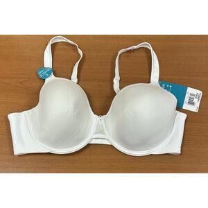 Vanity Fair Women Full Coverage Body Cares White Bra Size 40D Style 75335 Under